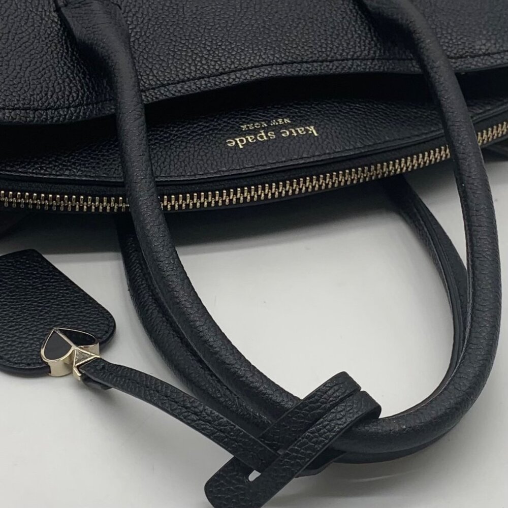 Kate Spade Margaux Black Leather Crossbody Satchel - Picture 10 of 11